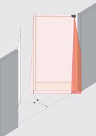 Flat Scan Sensor Swing Door